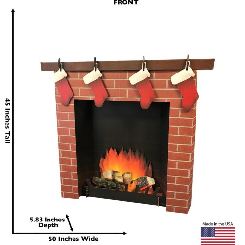 3d brick fireplace cardboard cutoutcardboard cutoutsprime party 202802