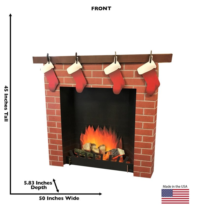 3d brick fireplace cardboard cutoutcardboard cutoutsprime party 202802