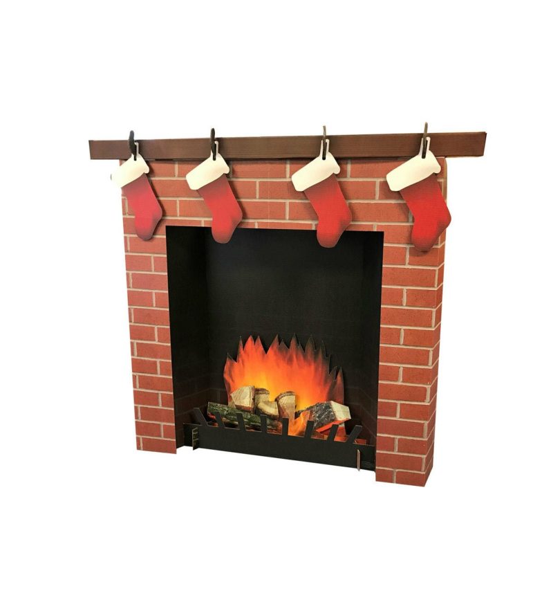 3d brick fireplace cardboard cutoutcardboard cutoutsprime party 313798