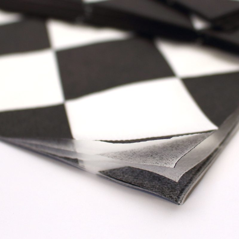 Black White Checkered Napkins Ply