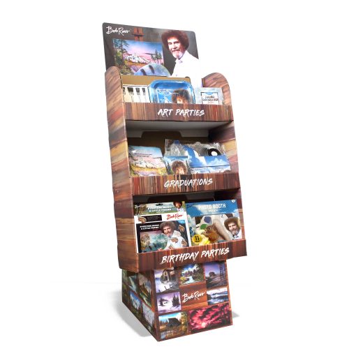 BobRoss Retail Diplays 3Quarter White