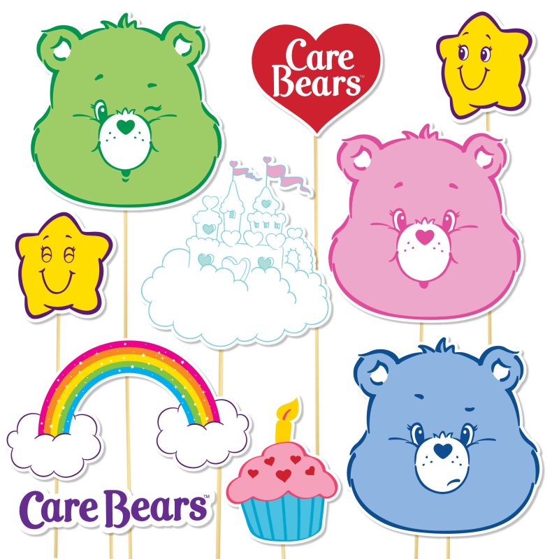 CareBears Photbooth Props Laydown