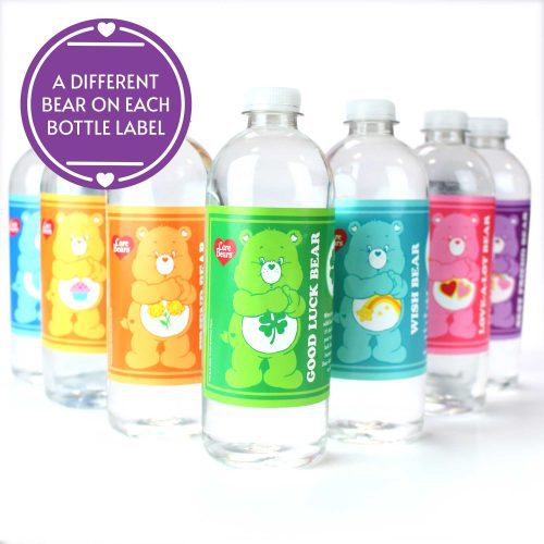 CareBears Water Bottle Labels Front Image Label