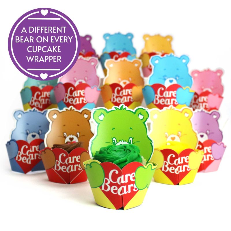 Carebears Cupcake Wrappers Set Label