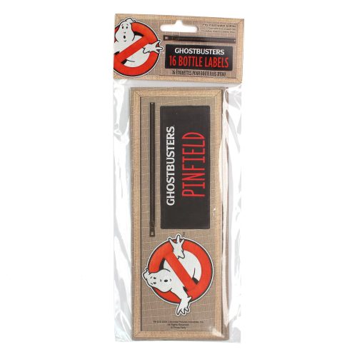 Ghostbusters Water Bottle Labels Packaging