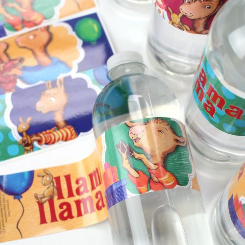 Llama Llama Water Bottle Labels Application