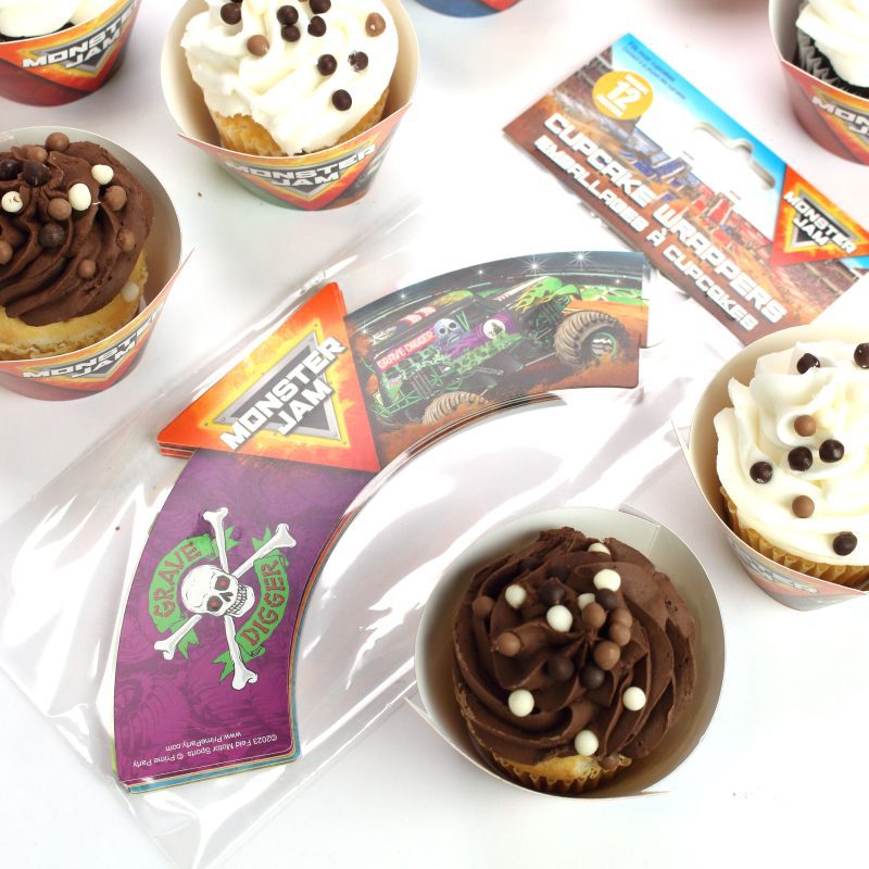 MonsterJam Cupcake Wrappers Packaging