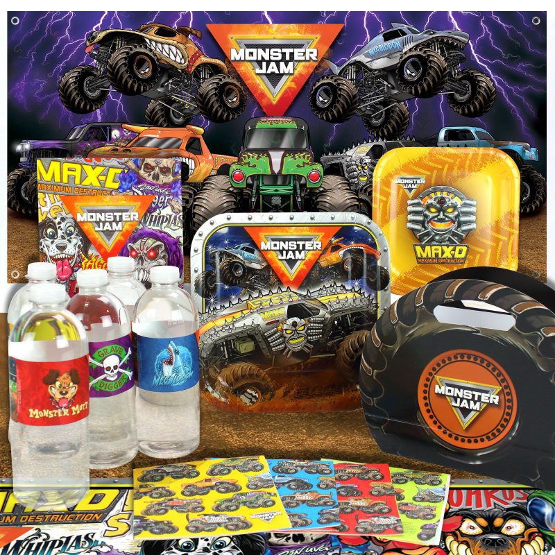 MonsterJam Deluxe Pack w Fabric Banner