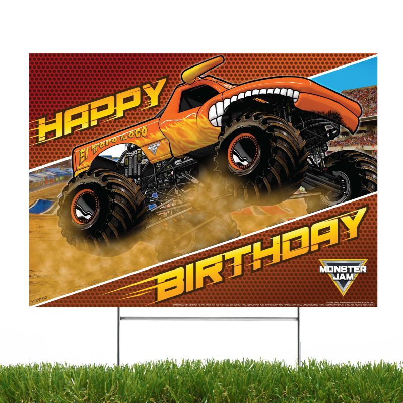 Toro Loco Yard Sign Grass