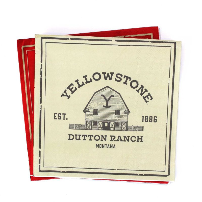 Yellowstone Lunch Napkin Back