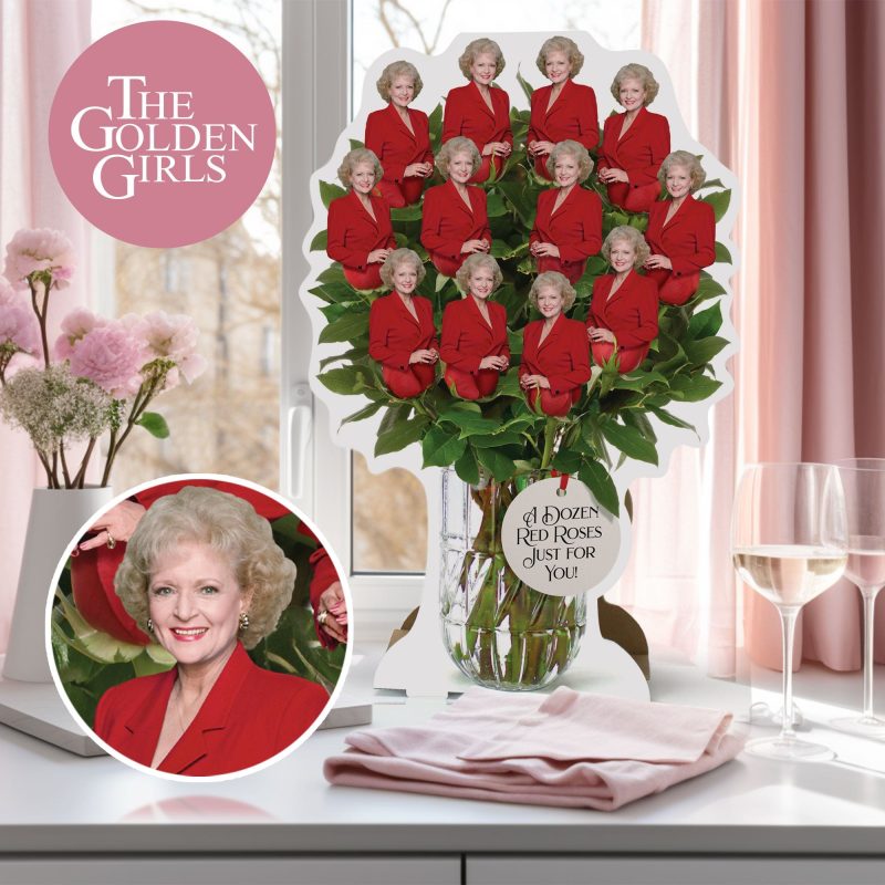 a dozen red roses bouquet unique golden girls inspired gift perfect for birthdays and anniversariescenterpiecesprime party 479258