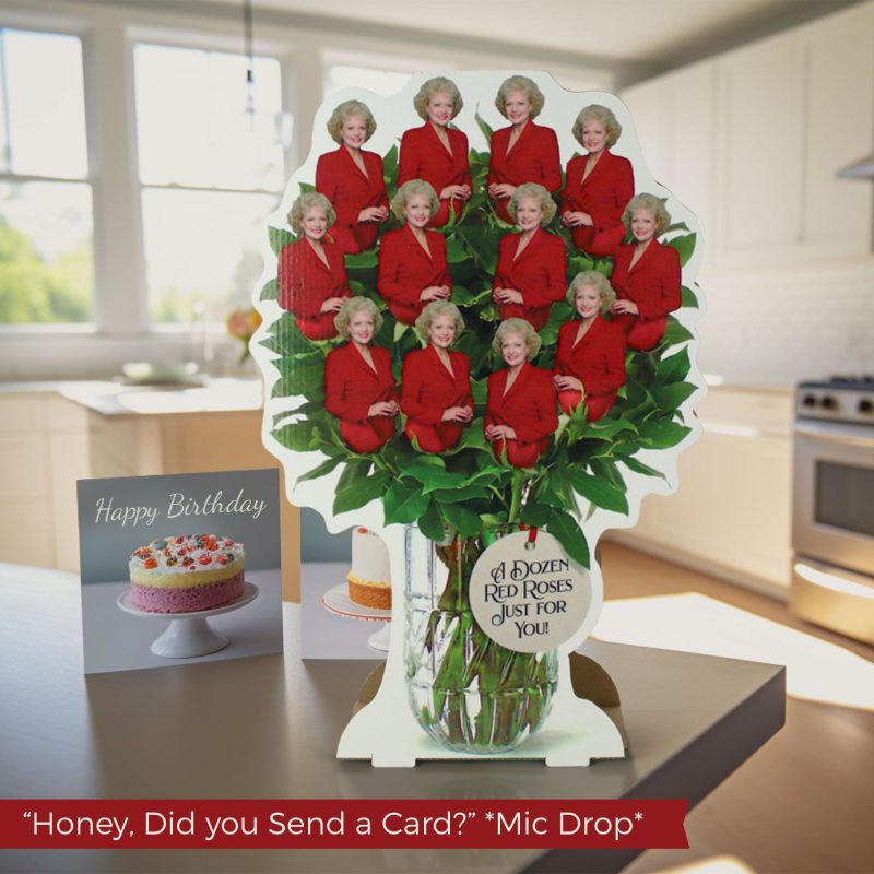 a dozen red roses bouquet unique golden girls inspired gift perfect for birthdays and anniversariescenterpiecesprime party 522894