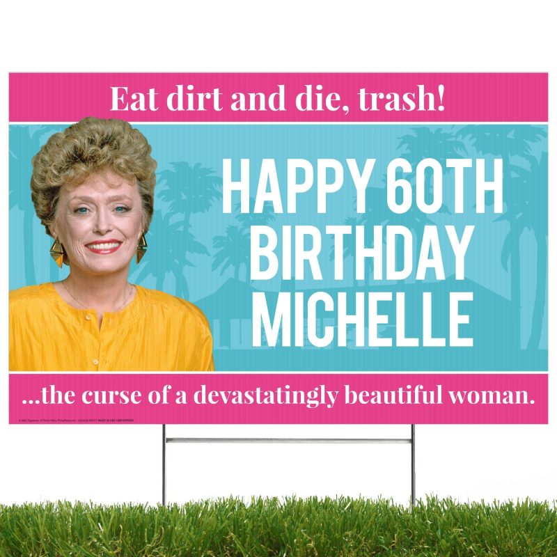 blanche personalized yard sign golden girlspersonalized yard signsprime party 622227