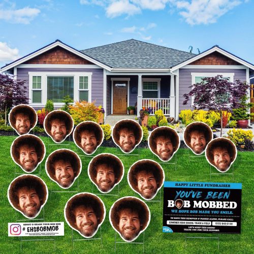 BOB MOB, Bob Ross 16-Piece Yard Sign Kit - Prime PartyMega Yard Kits