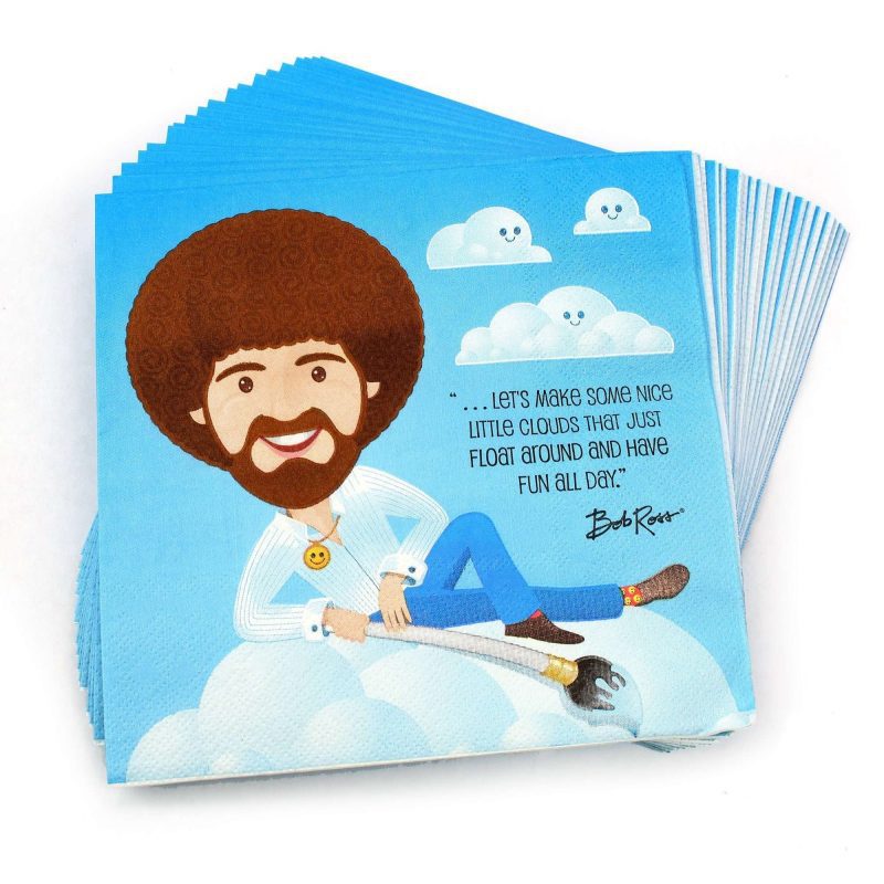 bob ross and friends luncheon napkins 20 packnapkinsprime party 385236