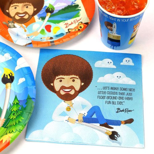 bob ross and friends luncheon napkins 20 packnapkinsprime party 585690