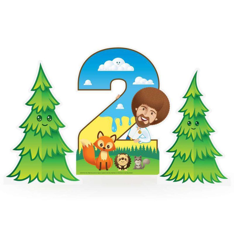 Bob Ross and Friends Mini Tabletop 1-5 Cardboard Cutout (3-Piece Set) - Prime PartyMini Numbered Table-Top Decor