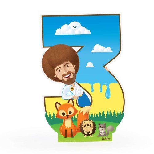 Bob Ross and Friends Number 1-5 Cardboard Cutout - Prime PartyCardboard Cutouts