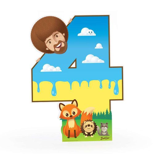 Bob Ross and Friends Number 1-5 Cardboard Cutout - Prime PartyCardboard Cutouts