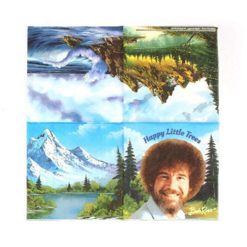 bob ross classic beverage napkins 20 packnapkinsprime party 568641