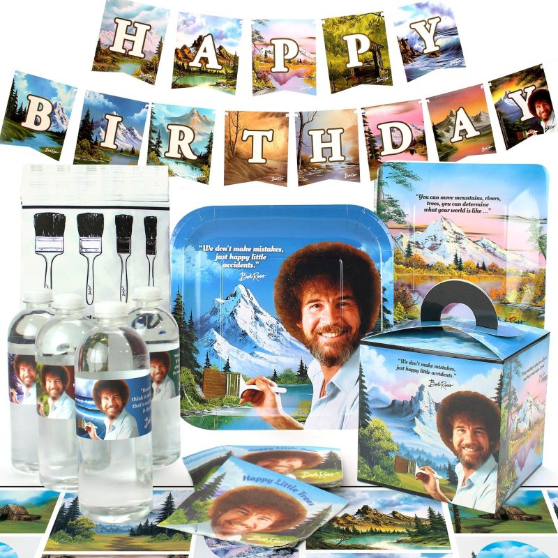 bob ross classic deluxe pack for 8party packsprime party 814556