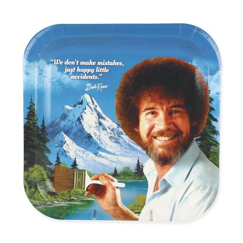 Bob Ross Classic Dinner Plates (8 Pack)