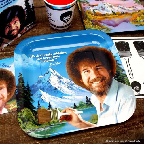 bob ross classic dinner plates 8 packplatesprime party 534054