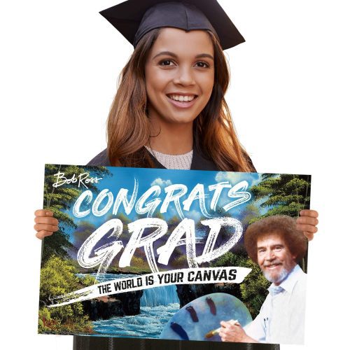 bob ross congrats grad graduation yard signyard signsprime party 482574