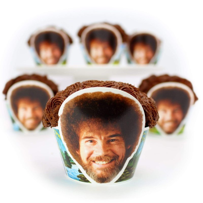 bob ross cupcake wrappers set of 12cupcake wrapperprime party 760321