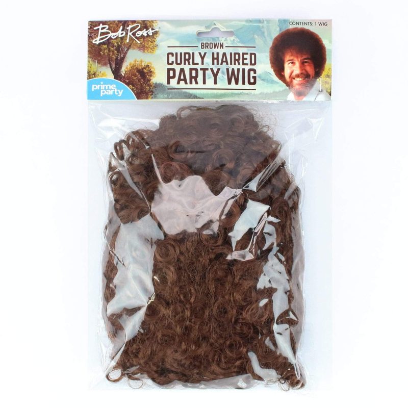 bob ross curly brown afro wigwigsprime party 884748