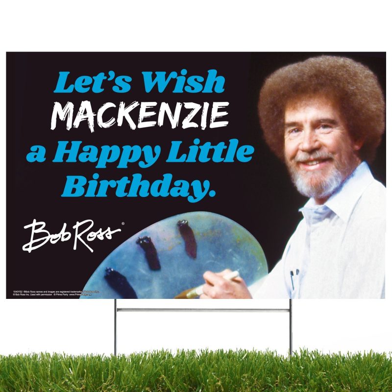 bob ross personalized yard signpersonalized yard signsprime party 253221