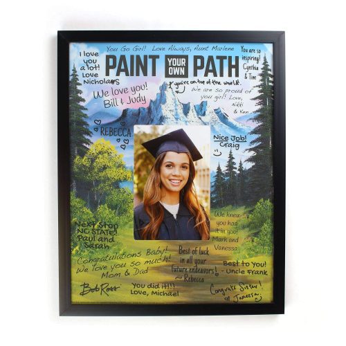 bob ross signature mat with photo cutoutsignature matteprime party 775872