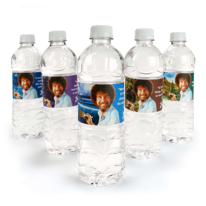 bob ross water bottle labels waterproof bottle wraps set of 16water bottle labelsprime party 176697