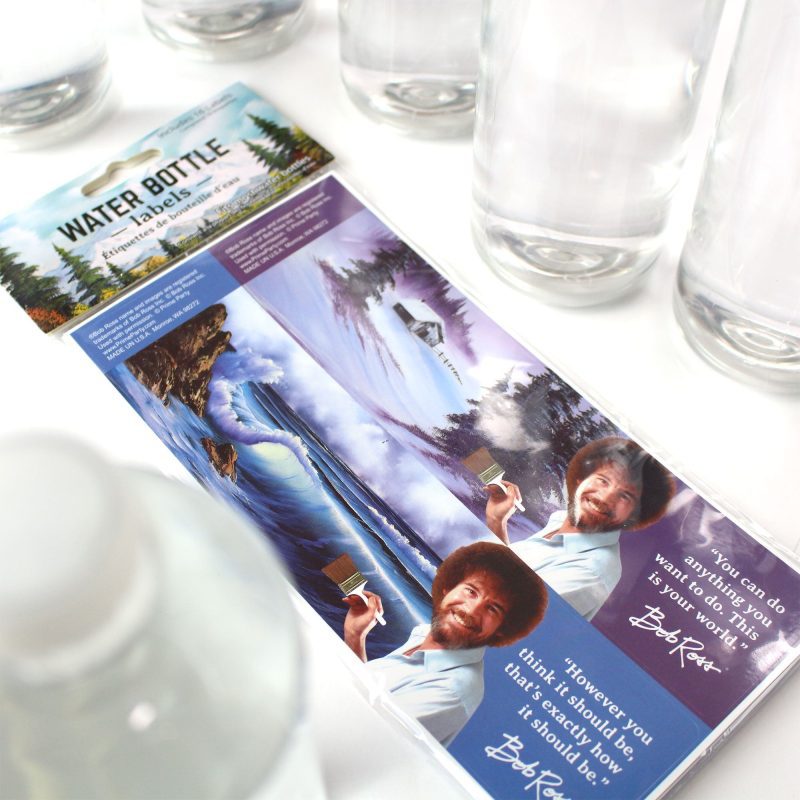 bob ross water bottle labels waterproof bottle wraps set of 16water bottle labelsprime party 182233