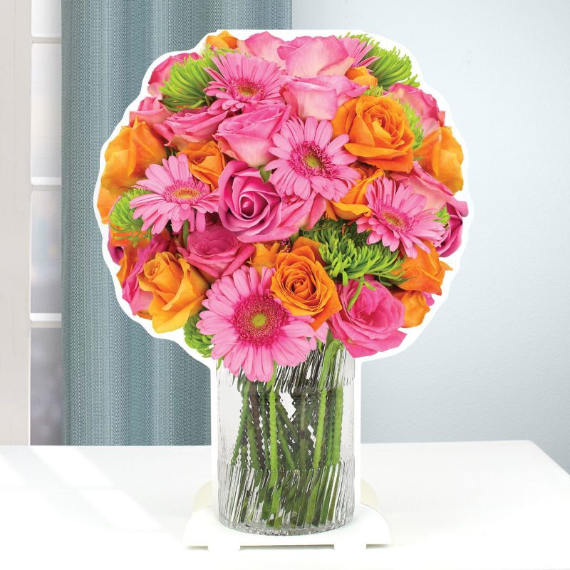 colorful floral tabletop bouquet cardboard cutoutcenterpiecesprime party 477124