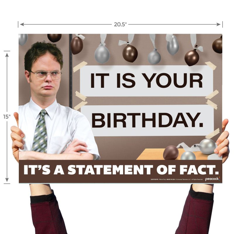 dwight schrute it is your birthday yard sign the officeyard signsprime party 179162