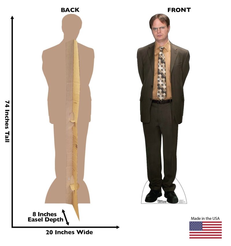 dwight schrute the office cardboard cutoutcardboard cutoutsprime party 456156