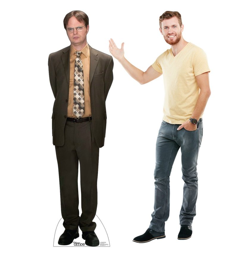 dwight schrute the office cardboard cutoutcardboard cutoutsprime party 613772