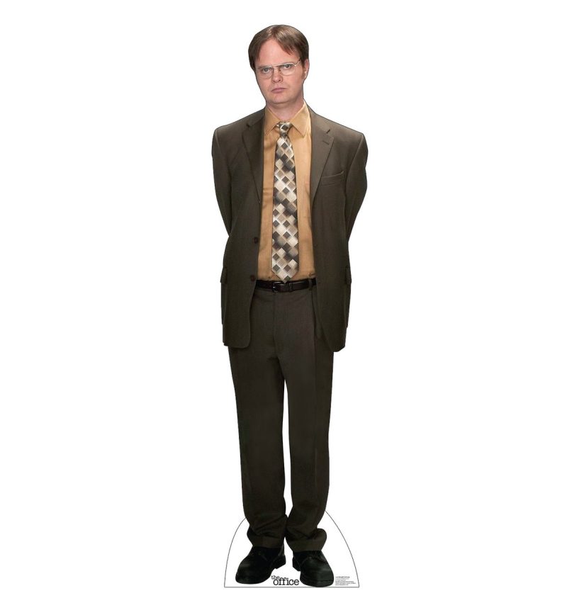 dwight schrute the office cardboard cutoutcardboard cutoutsprime party 756811