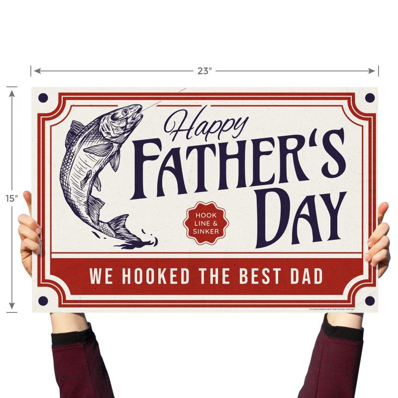 fishing fathers day yard signyard signsprime party 616156