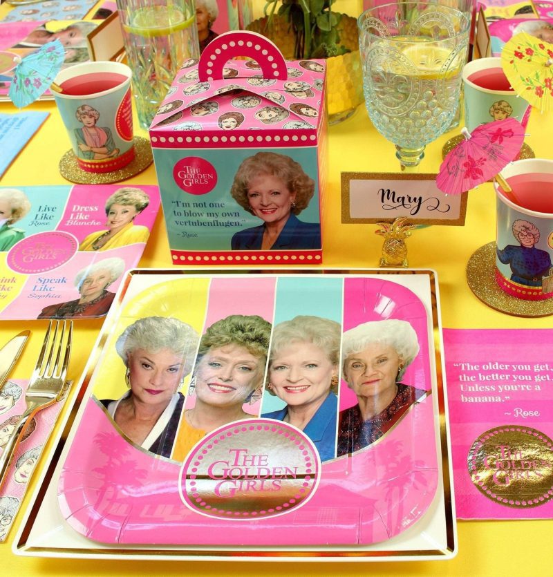 golden girls dinner plates 8 packplatesprime party 310216