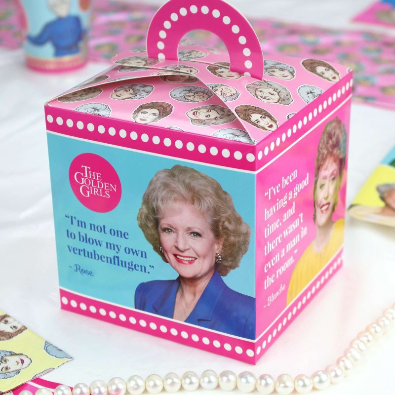 golden girls favor boxes 8 packfavor boxesprime party 662131