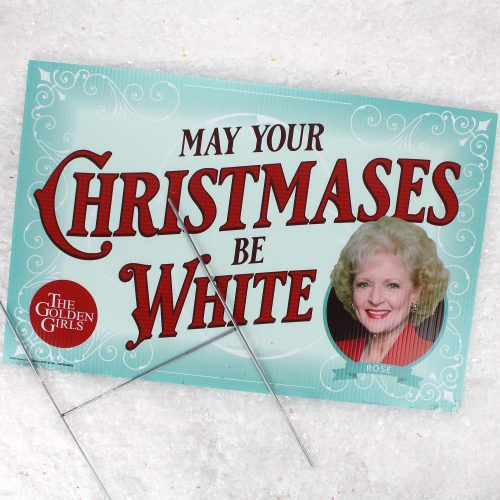 golden girls holiday yard sign with stakes roses white christmasyard signsprime party 107648