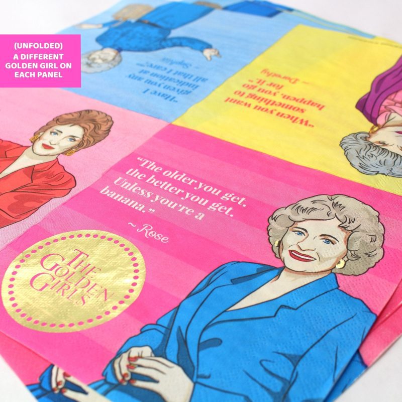 golden girls napkins for parties luncheons 16 packnapkinsprime party 165274