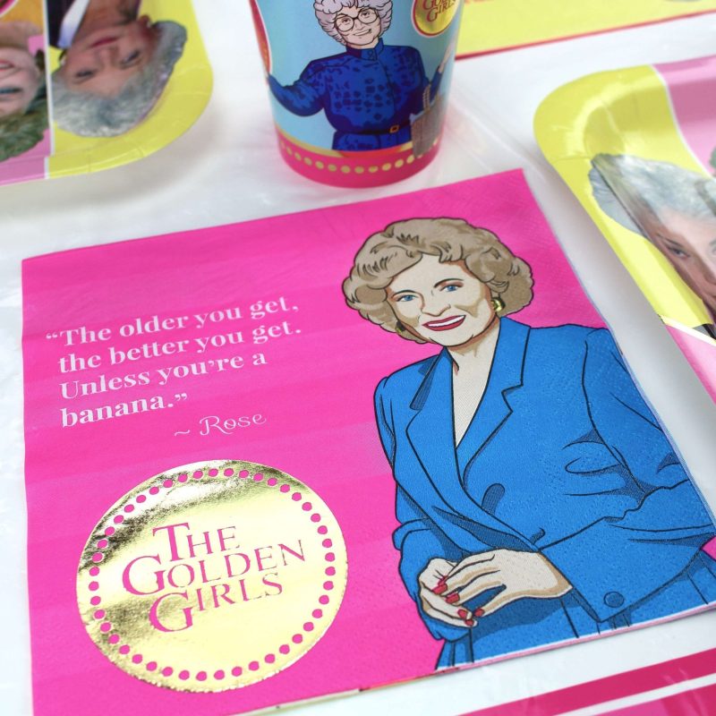 golden girls napkins for parties luncheons 16 packnapkinsprime party 651394