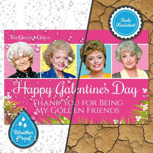 golden girls personalized yard sign 4 acrosspersonalized yard signsprime party 320969