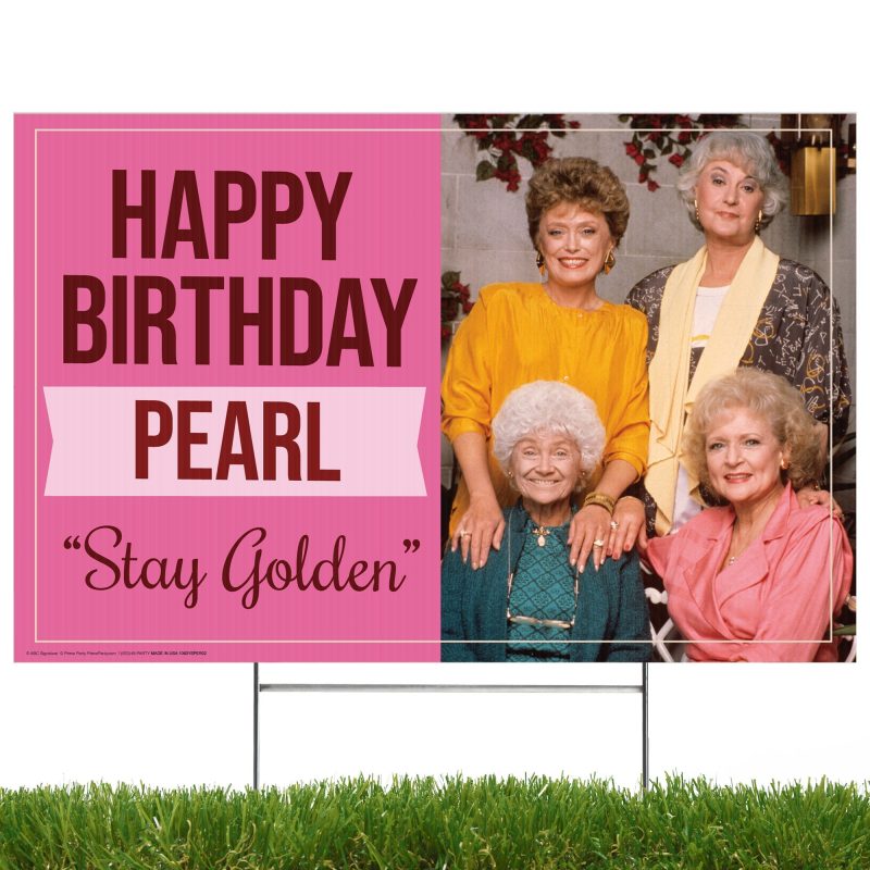 golden girls personalized yard sign golden grouppersonalized yard signsprime party 724112