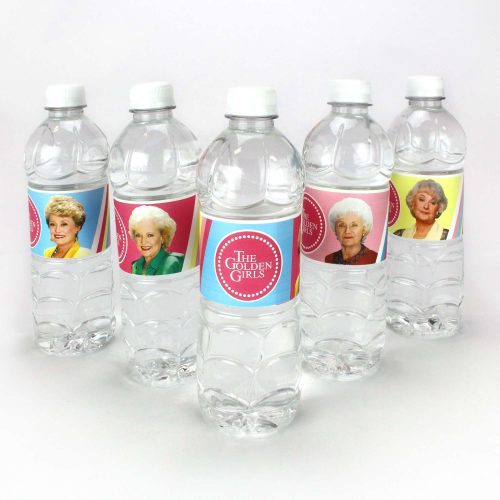 golden girls water bottle labels waterproof bottle wraps set of 16water bottle labelsprime party 472091