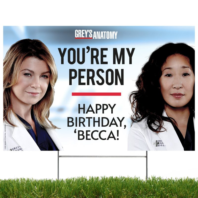 greys anatomy you are my person personalized yard signpersonalized yard signsprime party 465210