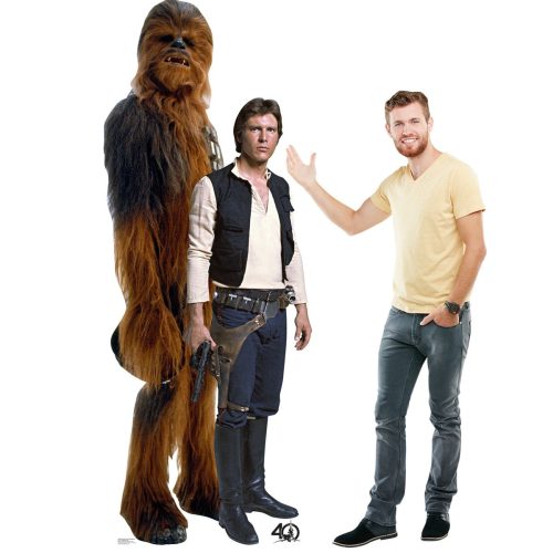 han solo and chewbacca star wars 40th cardboard cutoutcardboard cutoutsprime party 591781